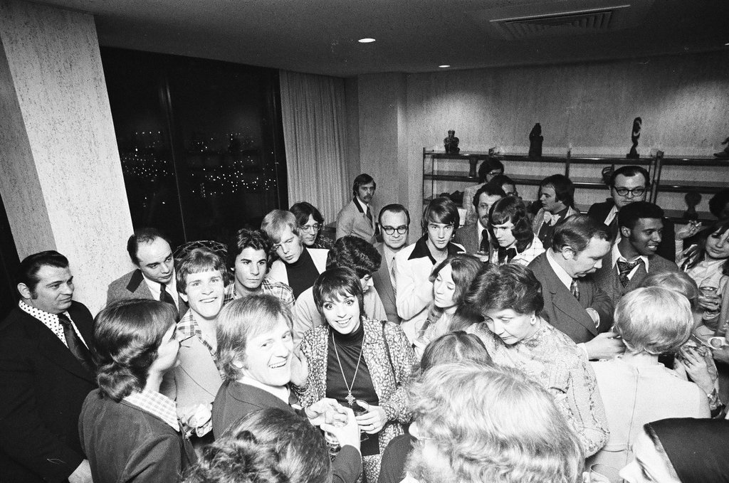 Liza Minnelli at a reception - Don Bierman for Chicago Sun-Times