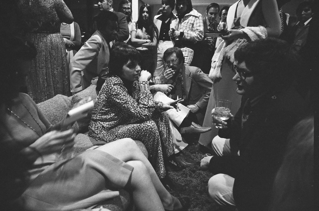 Liza Minnelli at a reception - Don Bierman for Chicago Sun-Times