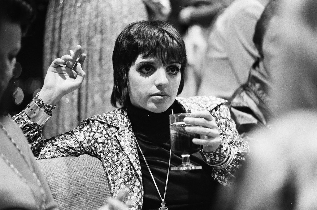 Liza Minnelli at a reception - Don Bierman for Chicago Sun-Times