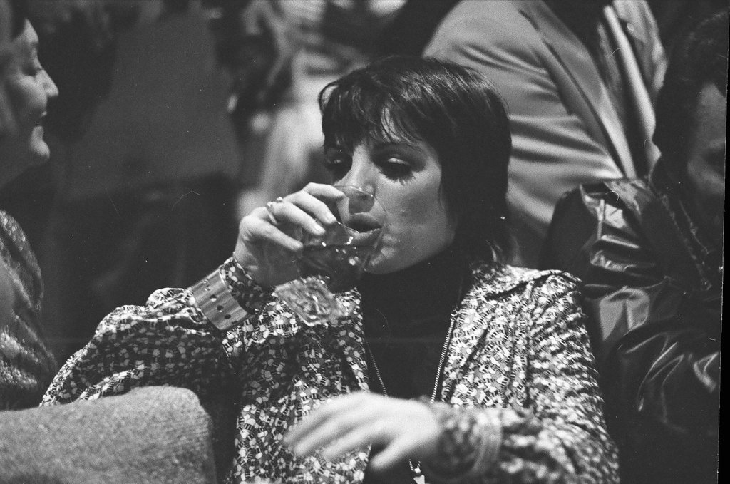 Liza Minnelli at a reception - Don Bierman for Chicago Sun-Times