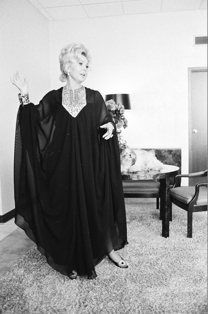Zsa Zsa Gabor posing in different outfits - Fred Stein for Chicago Daily News