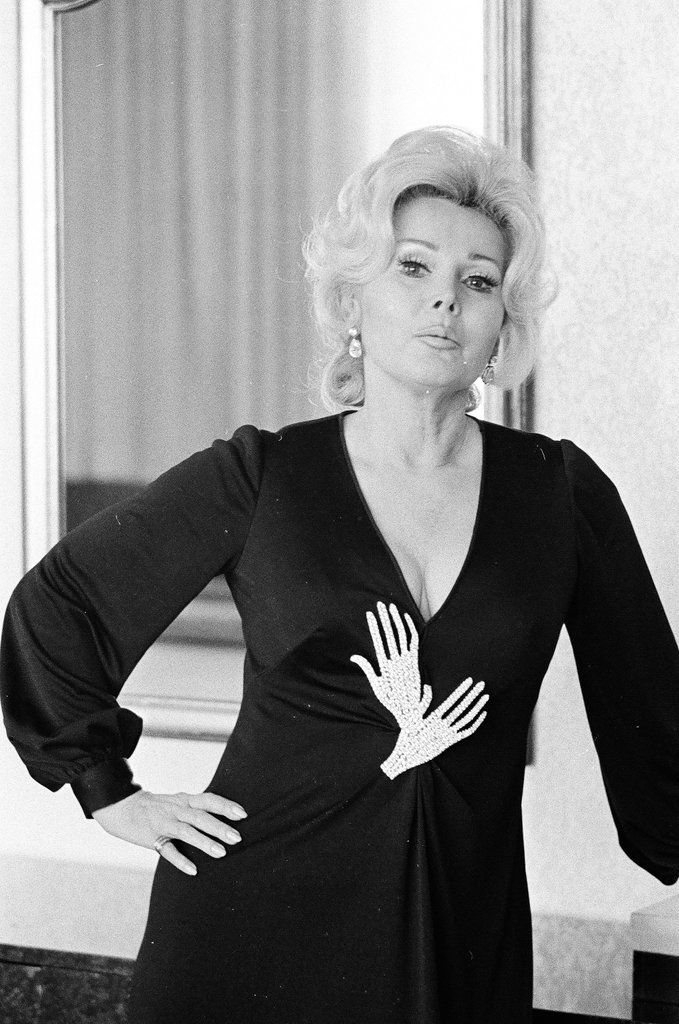 Zsa Zsa Gabor posing in different outfits - Fred Stein for Chicago Daily News