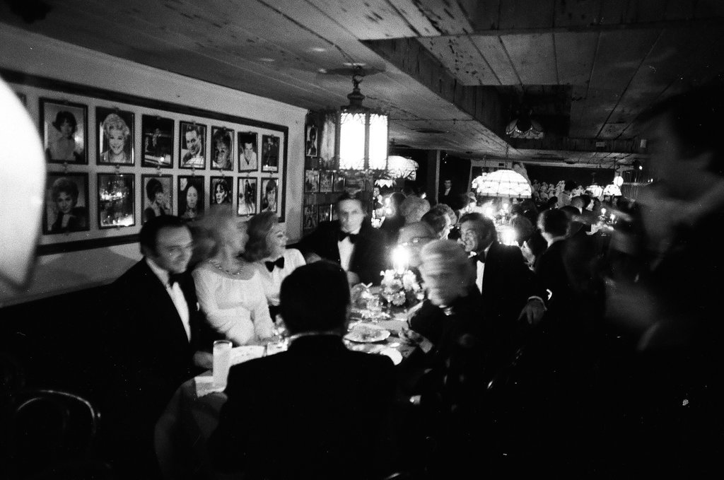 Zsa Zsa Gabor attending wedding anniversary party - Duane Hall for Chicago Sun-Times