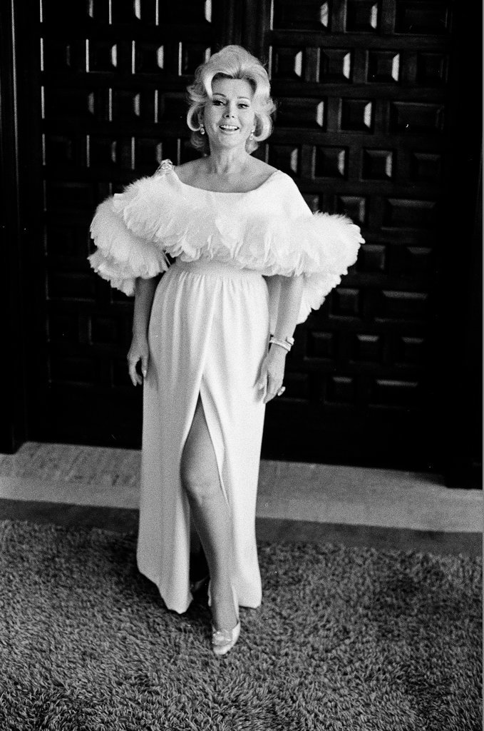 Zsa Zsa Gabor posing in different outfits - Fred Stein for Chicago Daily News