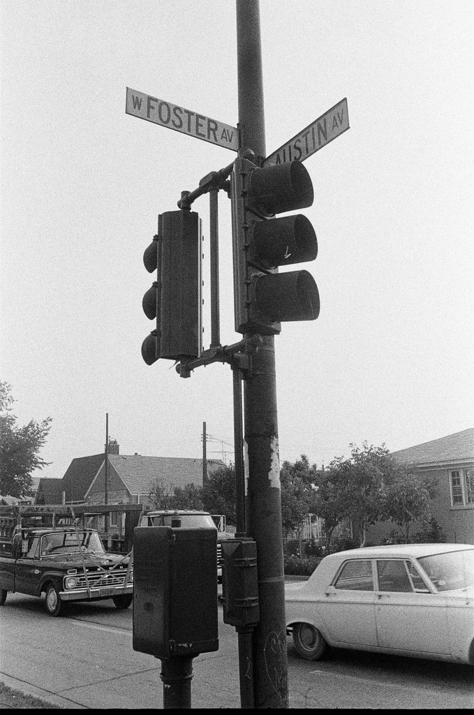 Neighborhood park and businesses up and down North Austin Avenue - Chicago Sun-Times