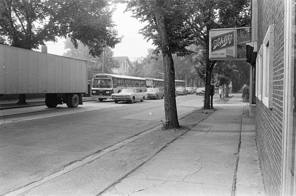 Neighborhood park and businesses up and down North Austin Avenue - Chicago Sun-Times