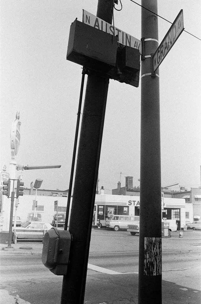 Neighborhood park and businesses up and down North Austin Avenue - Chicago Sun-Times
