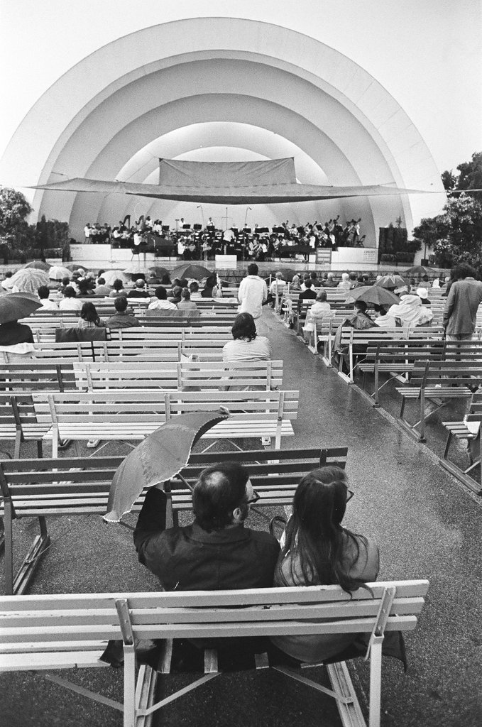 Rainy concert at Grant Park band shell - Chicago Sun-Times