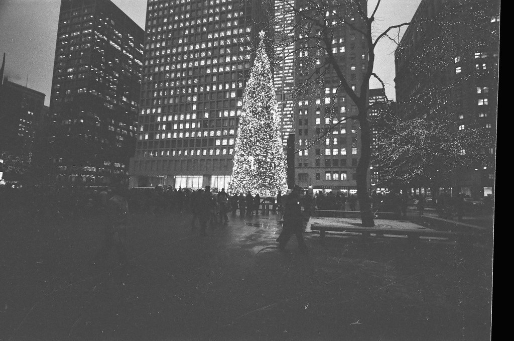 Mayor Daley lights up the Civic Center Christmas tree - Chicago Sun-Times