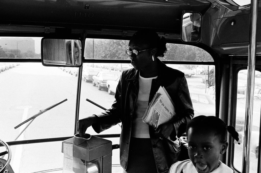 Bus driver and passengers - Chicago Sun-Times