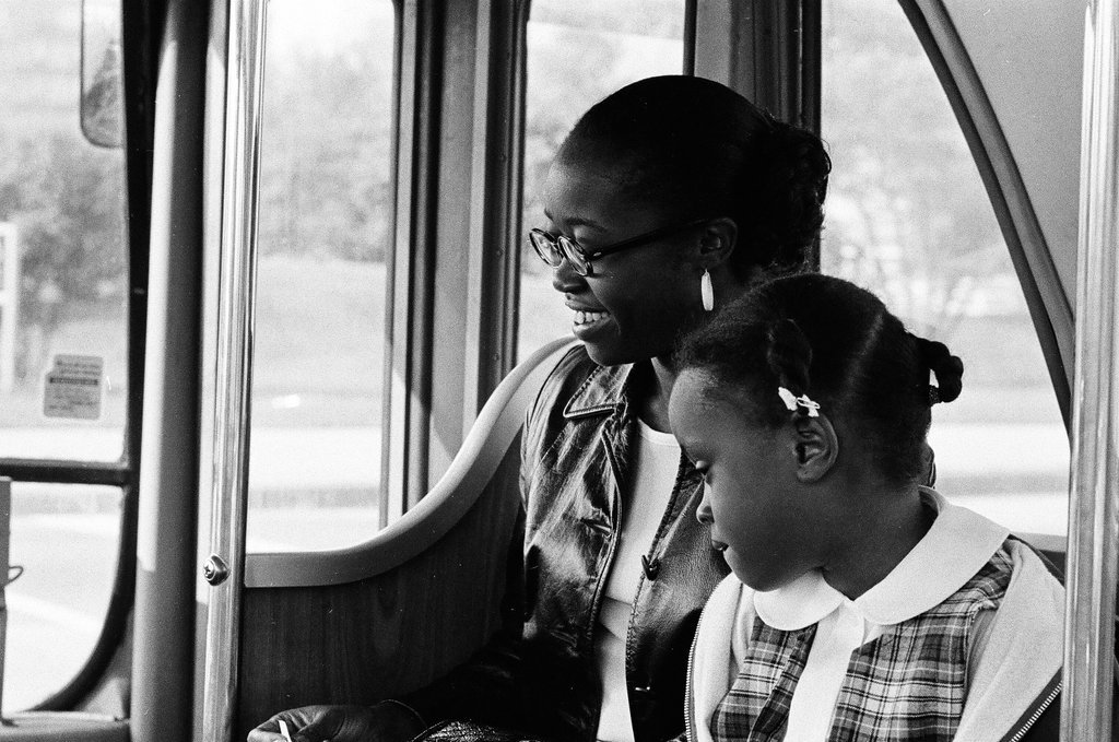 Bus driver and passengers - Chicago Sun-Times