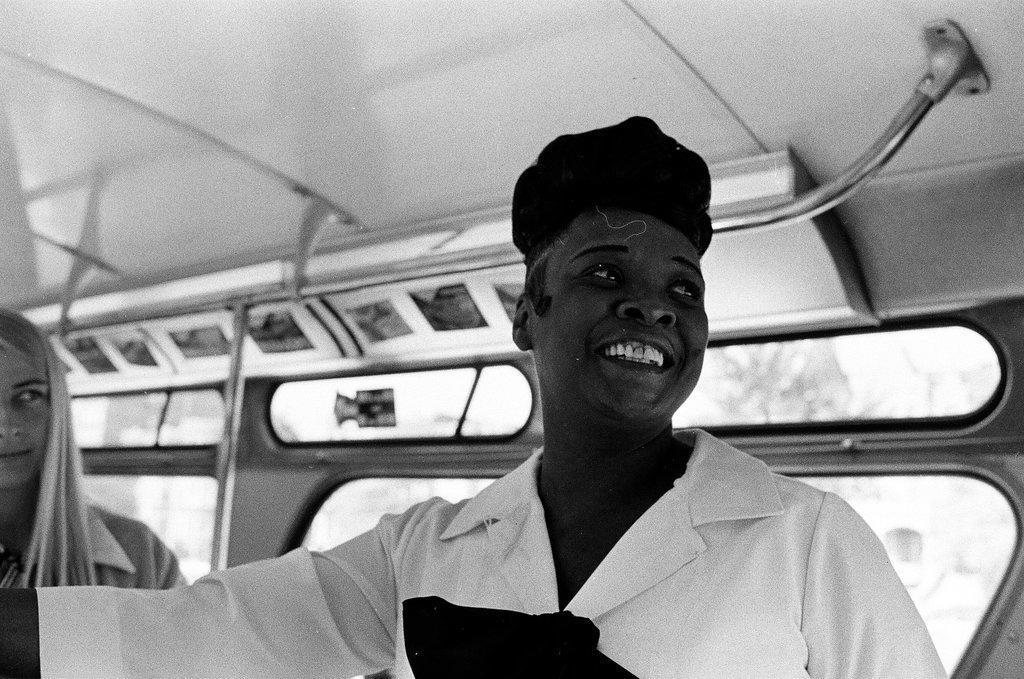 Bus driver and passengers - Chicago Sun-Times