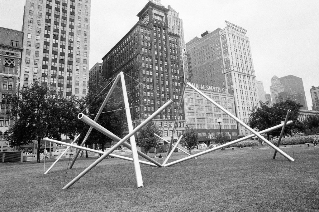 Large outdoor sculptures in Grant Park - Jerry Tomaselli for Chicago Sun-Times