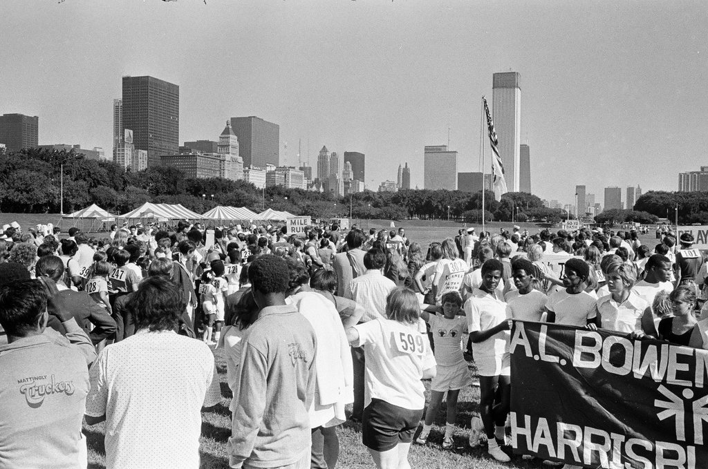 Illinois State Special Olympics competitors in Grant Park - Pete Peters for Chicago Sun-Times