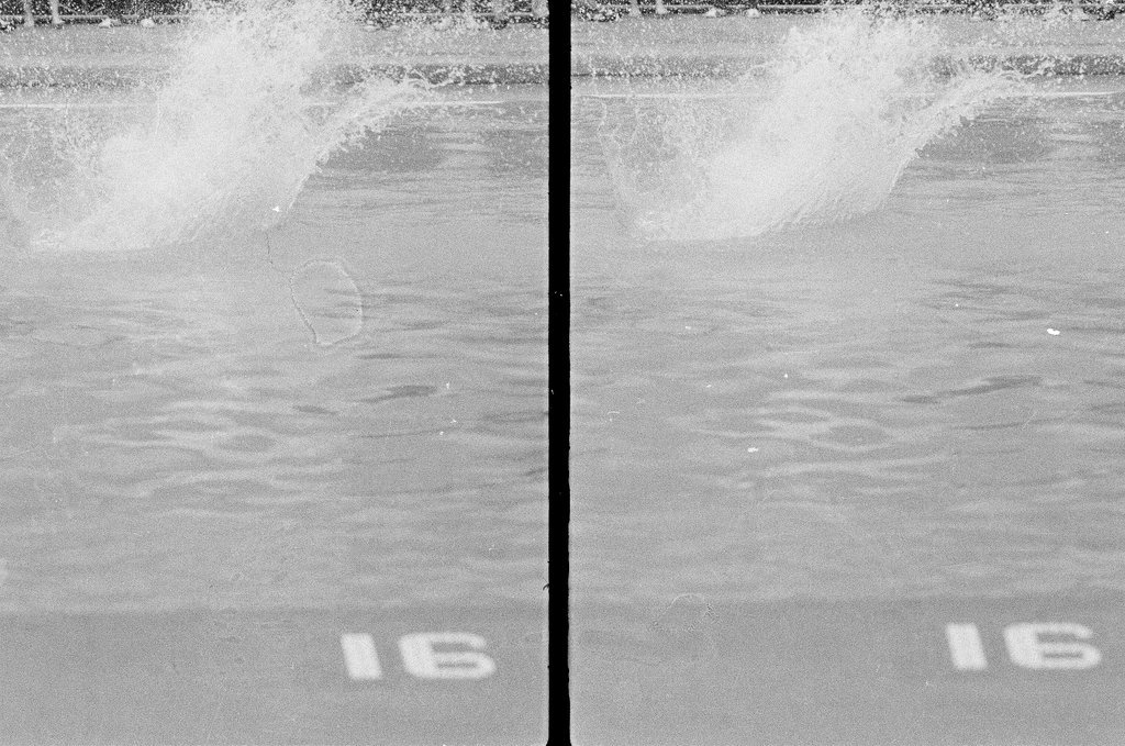 Woman dives from diving board - Joe Kordick for Chicago Sun-Times
