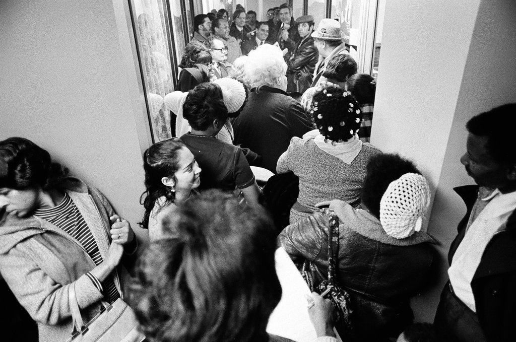 Members of Organization for a Better Austin protest at John Waner's office - M. Leon Lopez for Chicago Sun-Times