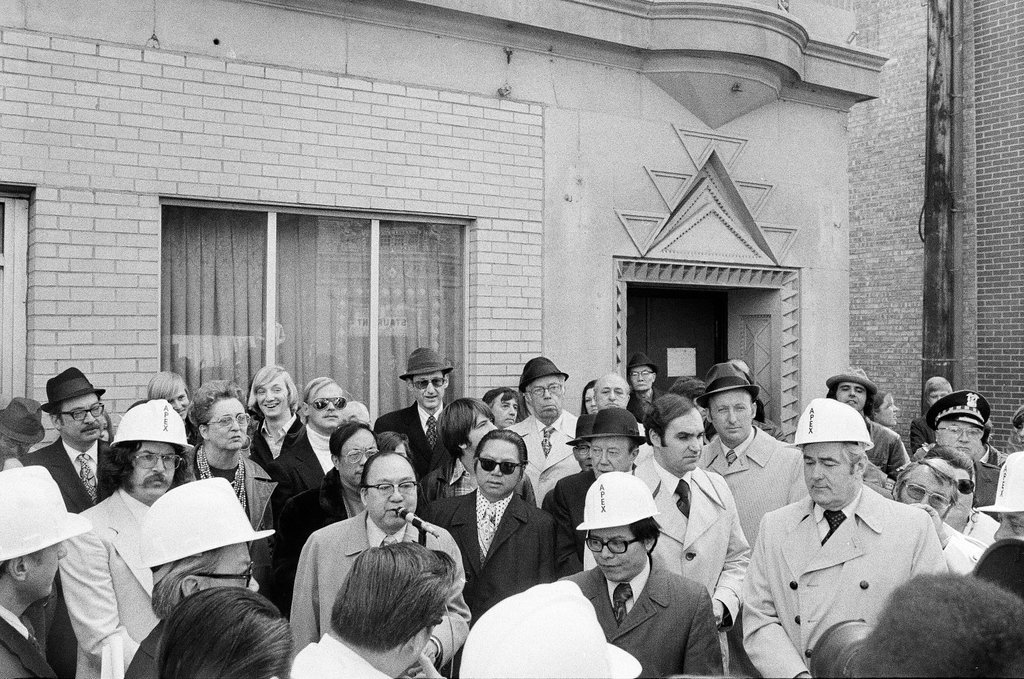 Groundbreaking ceremony for new Chinatown gate - Henry Herr Gill for Chicago Sun-Times