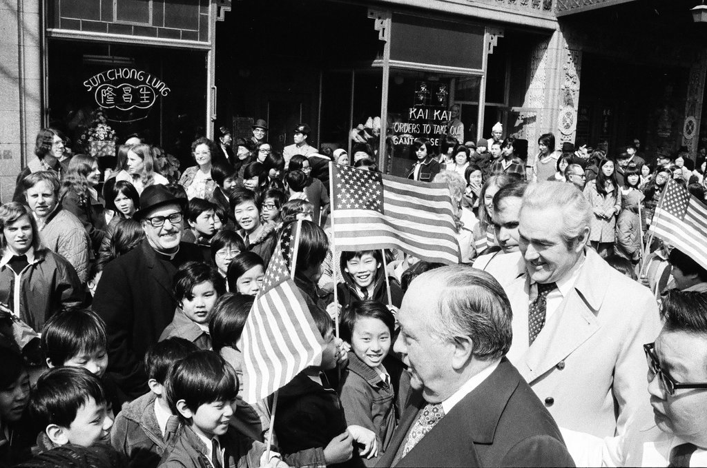 Groundbreaking ceremony for new Chinatown gate - Henry Herr Gill for Chicago Sun-Times