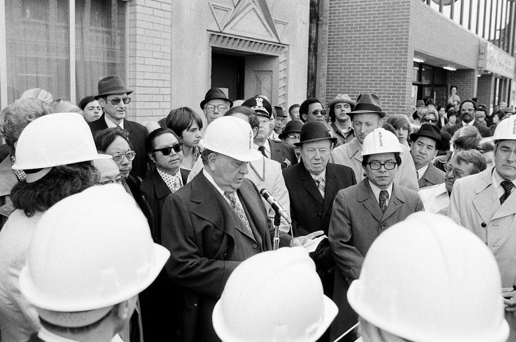 Groundbreaking ceremony for new Chinatown gate - Henry Herr Gill for Chicago Sun-Times