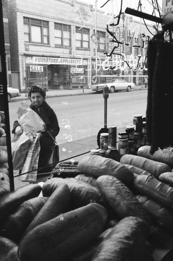 People in Avondale neighborhood - Perry C. Riddle for Chicago Sun-Times