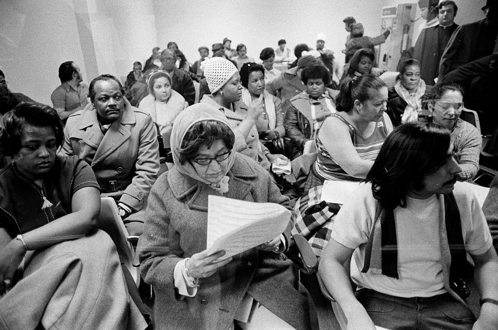 Members of Organization for a Better Austin protest at John Waner's office - M. Leon Lopez for Chicago Sun-Times