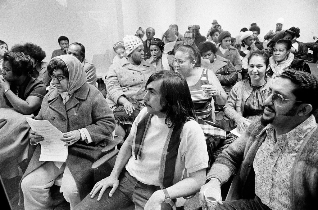Members of Organization for a Better Austin protest at John Waner's office - M. Leon Lopez for Chicago Sun-Times