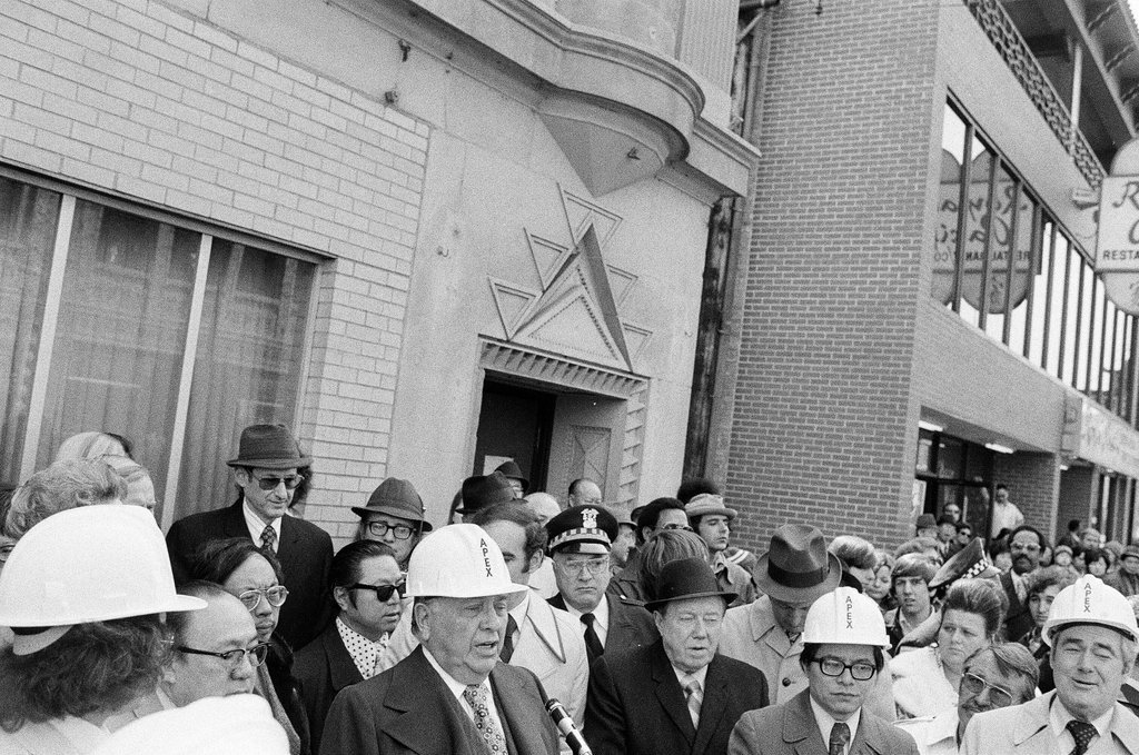 Groundbreaking ceremony for new Chinatown gate - Henry Herr Gill for Chicago Sun-Times