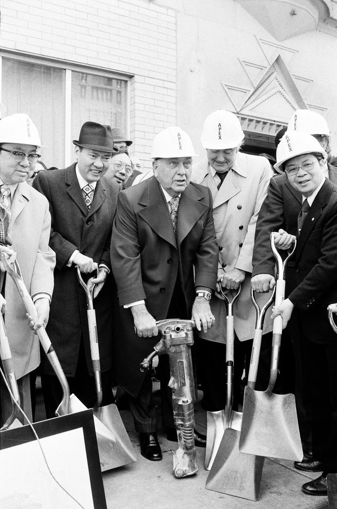 Groundbreaking ceremony for new Chinatown gate - Henry Herr Gill for Chicago Sun-Times