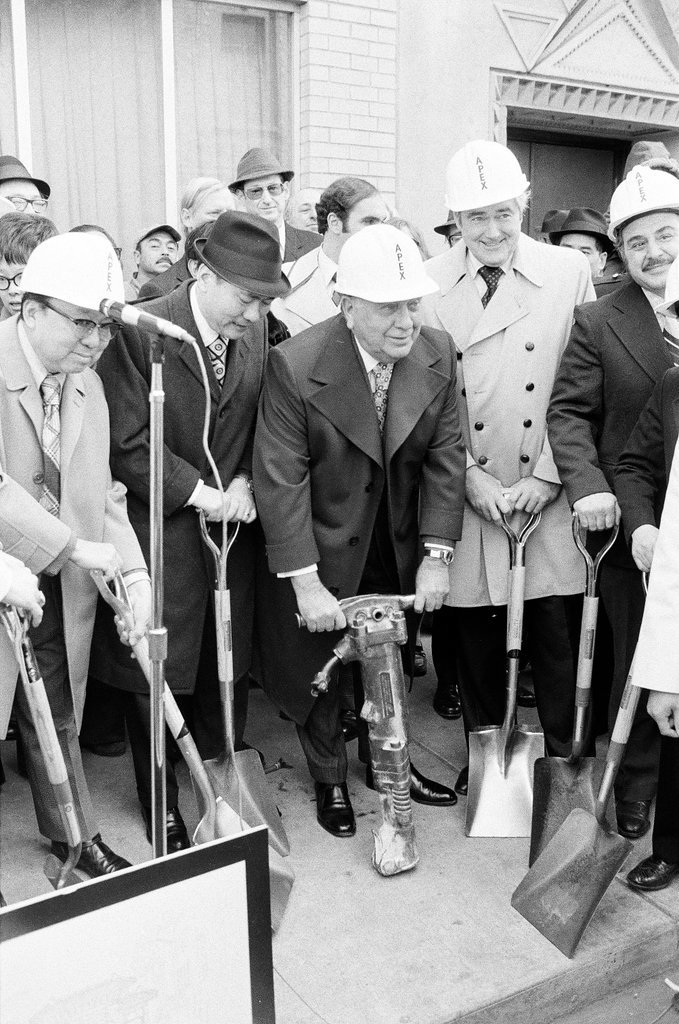 Groundbreaking ceremony for new Chinatown gate - Henry Herr Gill for Chicago Sun-Times