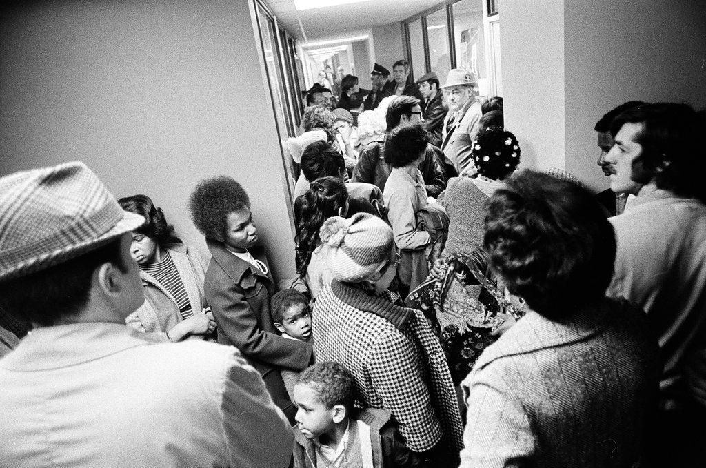 Members of Organization for a Better Austin protest at John Waner's office - M. Leon Lopez for Chicago Sun-Times