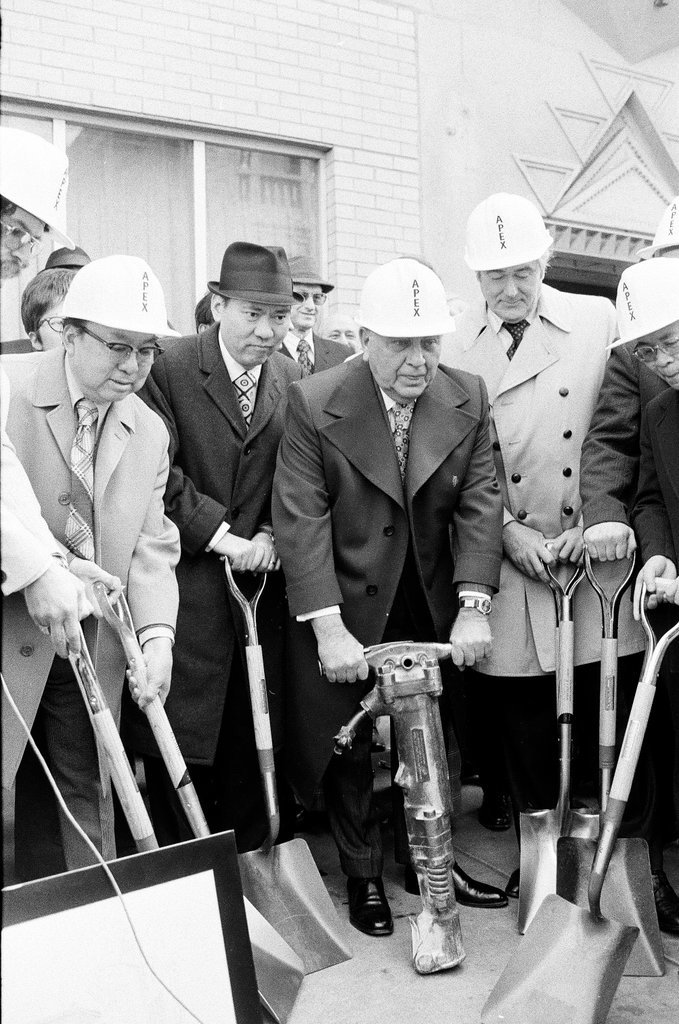 Groundbreaking ceremony for new Chinatown gate - Henry Herr Gill for Chicago Sun-Times