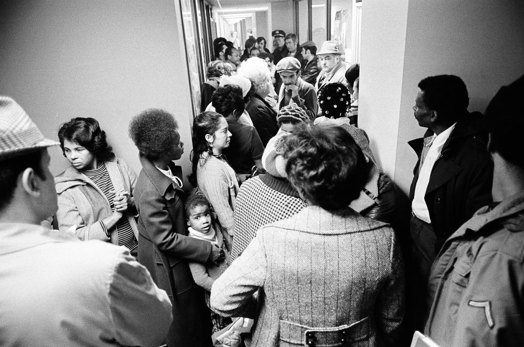 Members of Organization for a Better Austin protest at John Waner's office - M. Leon Lopez for Chicago Sun-Times