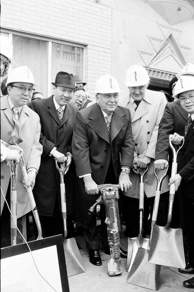 Groundbreaking ceremony for new Chinatown gate - Henry Herr Gill for Chicago Sun-Times