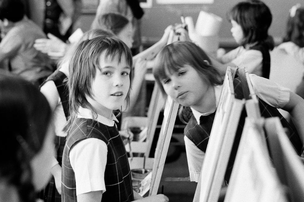 Third grade art class at Saint Clement School - Howard D. Simmons for Chicago Sun-Times