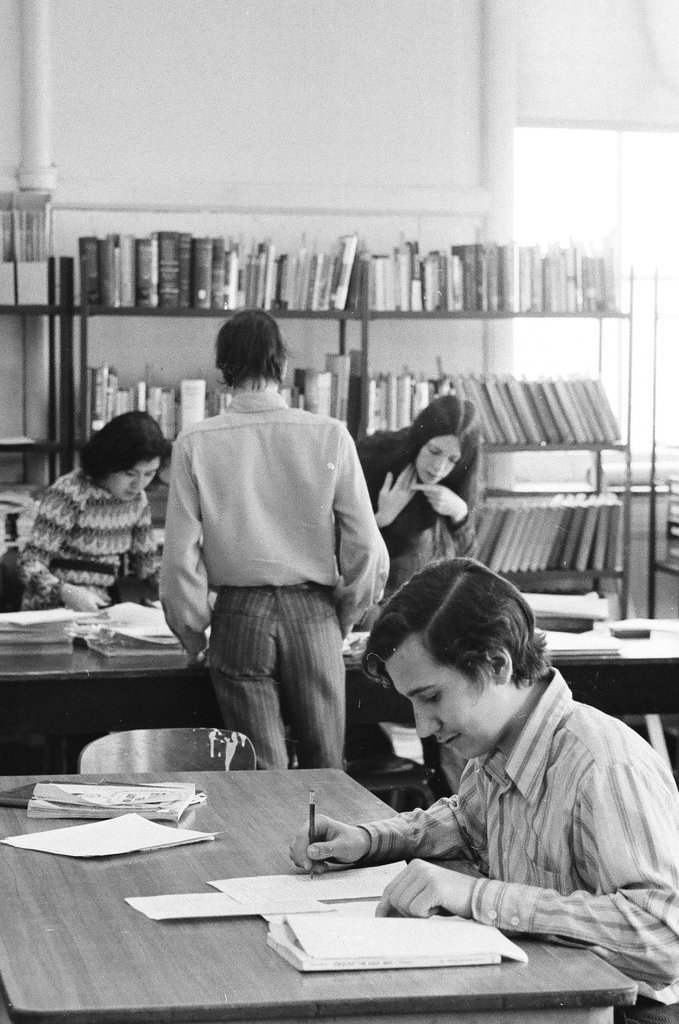 Students and faculty at St. Ignatius College Prep - Carmen Reporto for Chicago Sun-Times