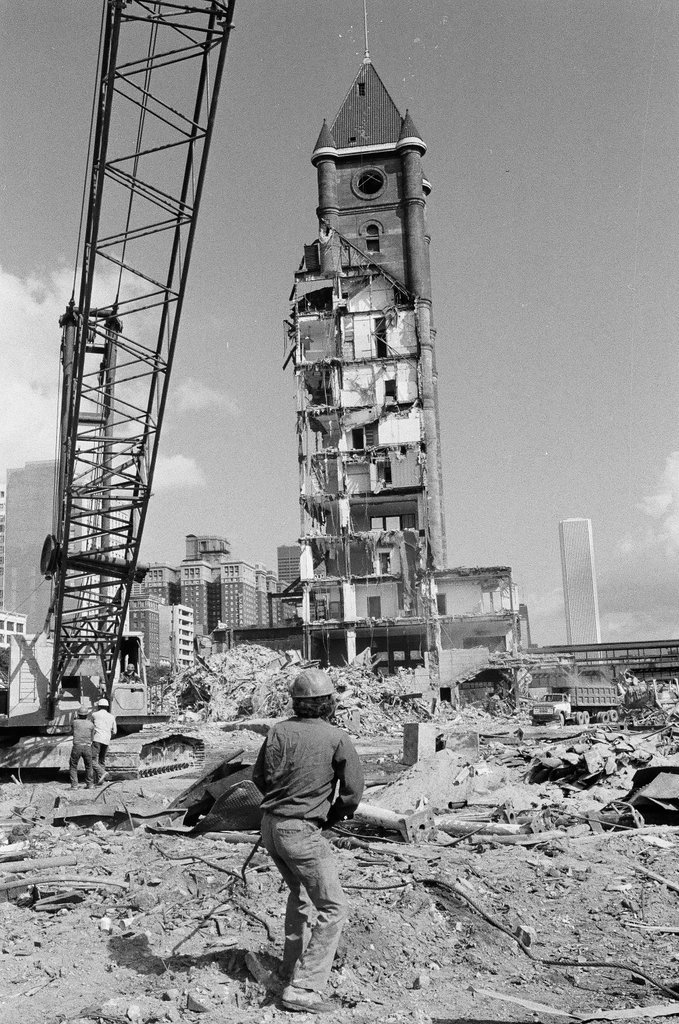 Tower of the Illinois Central Station - Fred Stein for Chicago Daily News