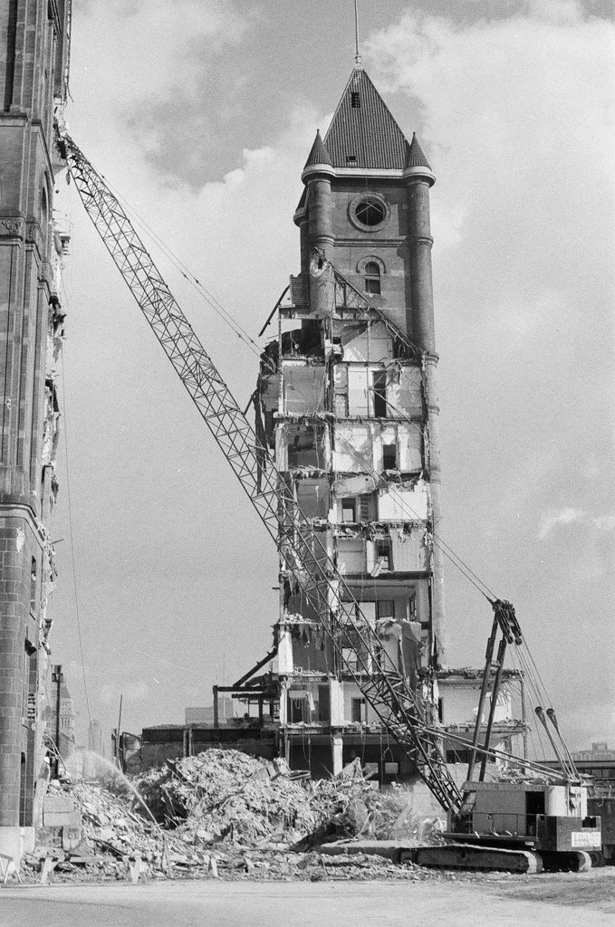 Tower of the Illinois Central Station - Fred Stein for Chicago Daily News