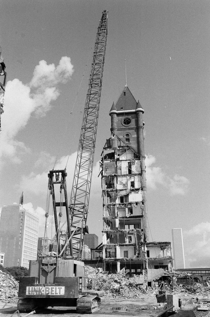 Tower of the Illinois Central Station - Fred Stein for Chicago Daily News