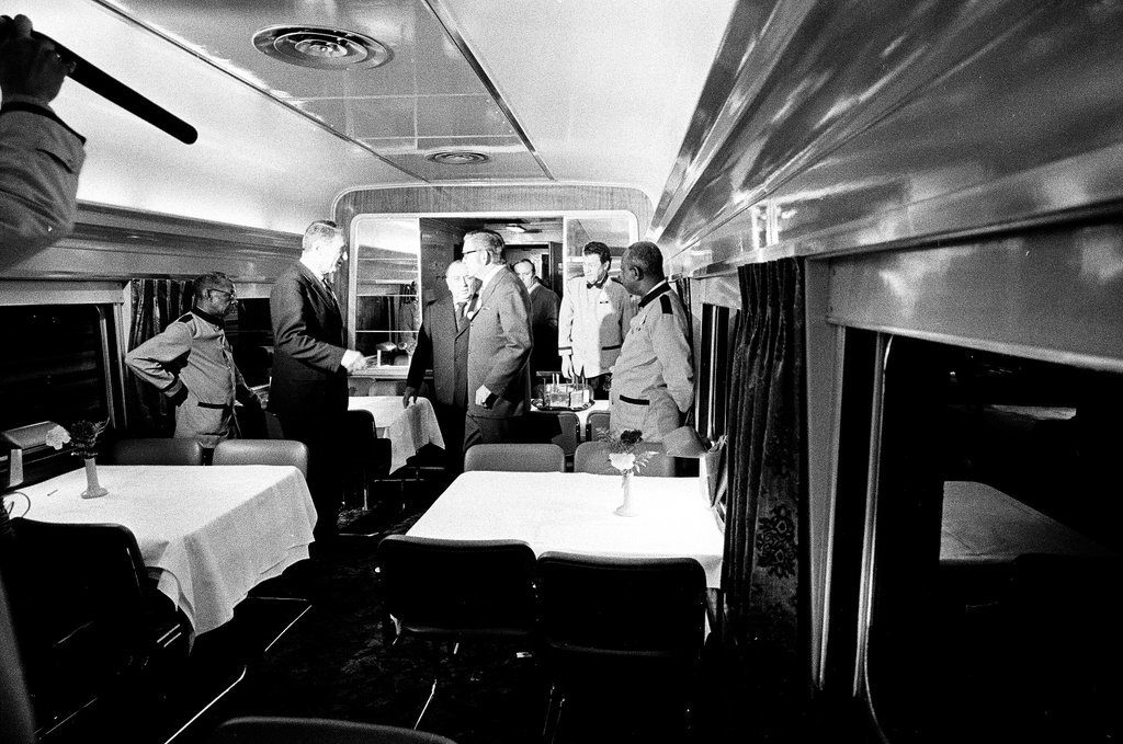 First passengers on new Amtrak train - Pete Peters for Chicago Sun-Times