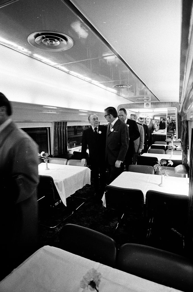 First passengers on new Amtrak train - Pete Peters for Chicago Sun-Times