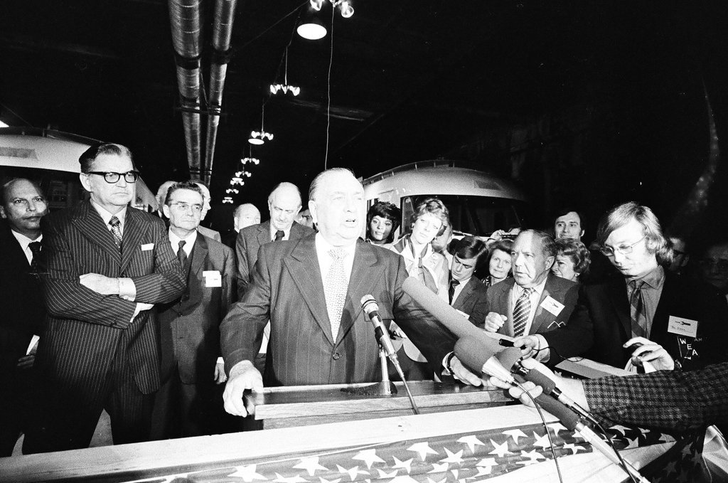 Christening of new Amtrak train - Peters (Clarence or Pete) for Chicago Sun-Times