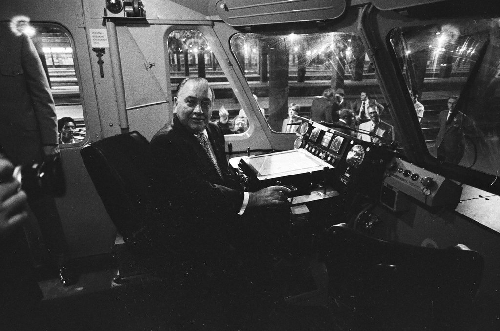 Christening of new Amtrak train - Peters (Clarence or Pete) for Chicago Sun-Times