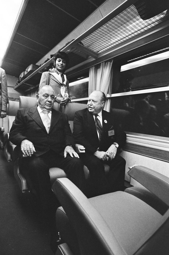 Christening of new Amtrak train - Peters (Clarence or Pete) for Chicago Sun-Times