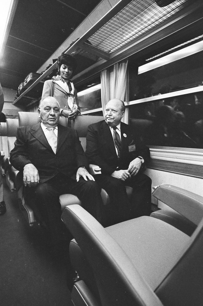 Christening of new Amtrak train - Peters (Clarence or Pete) for Chicago Sun-Times