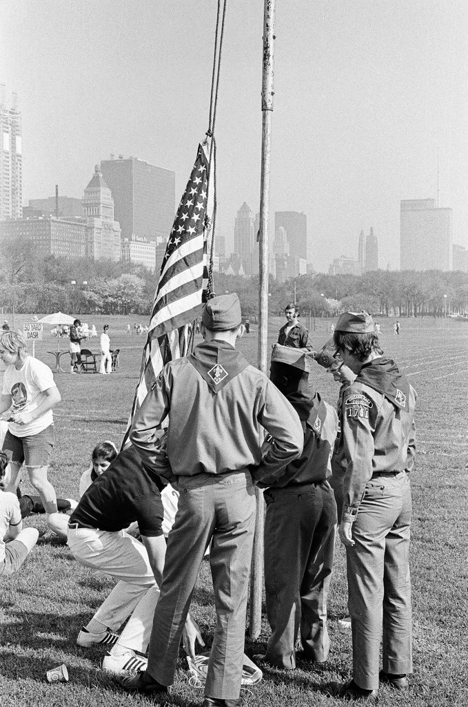 Flag raising and athletic events at Special Olympics - Chicago Sun-Times