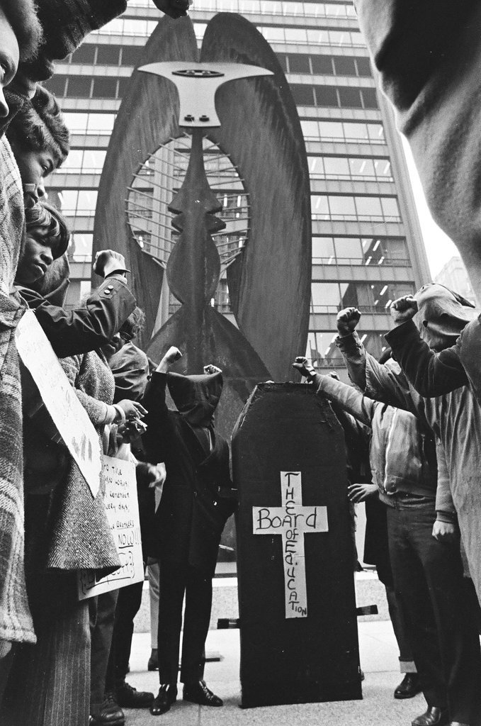 Students stage funeral procession to Board of Education - Chicago Sun-Times