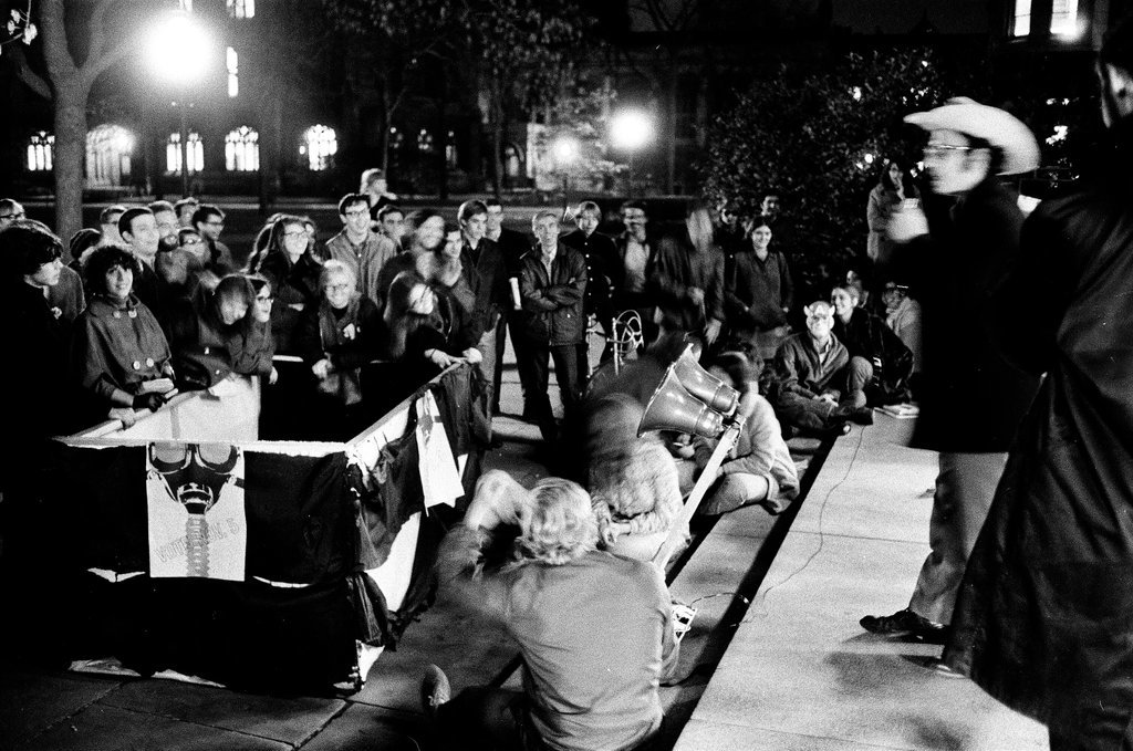 SDS rally at University of Chicago - Don Bierman for Chicago Sun-Times