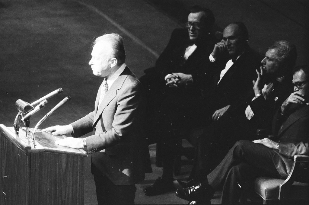 Yitzhak Rabin in Chicago - Edmund Jarecki for Chicago Sun-Times