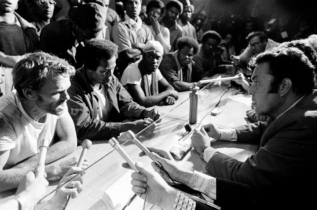 Stateville Prison inmates talk to press during revolt - Chicago Sun-Times