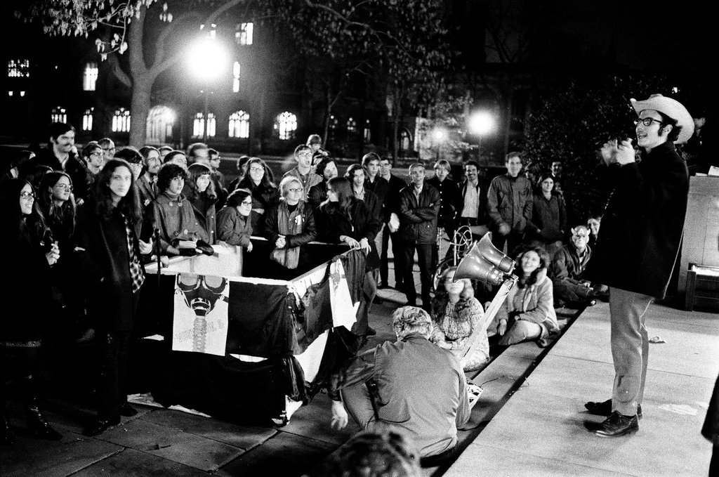 SDS rally at University of Chicago - Don Bierman for Chicago Sun-Times